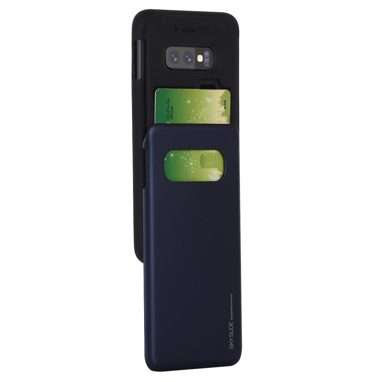 

GOOSPERY Sky Slide Bumper TPU + PC Case for Galaxy S10e, with Card Slot (Black)