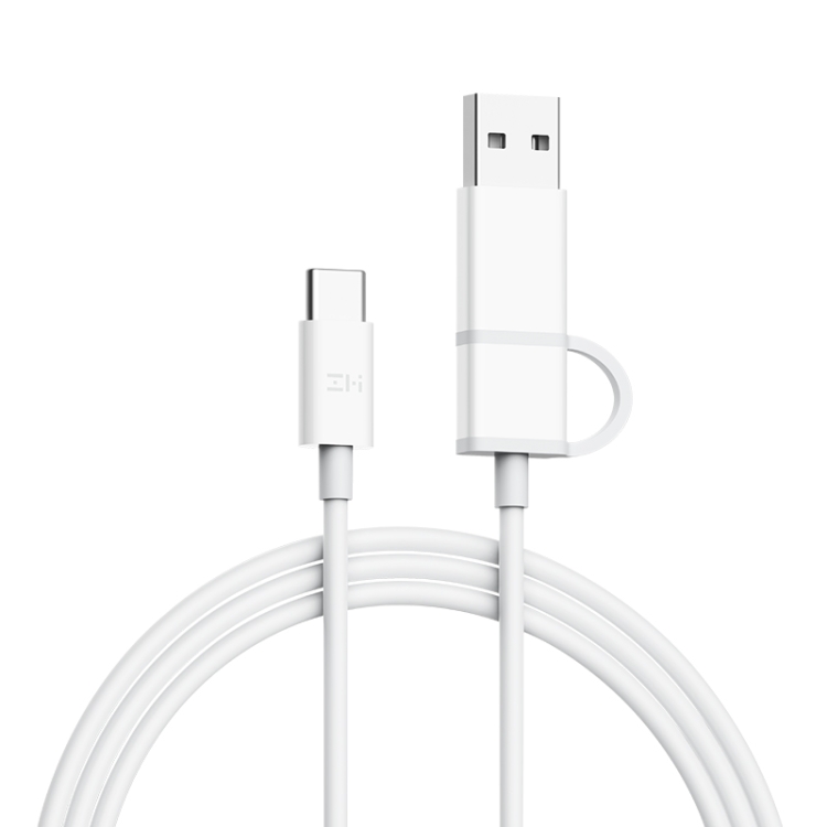

Original Xiaomi ZMI Multi-function Type-C / USB-C to Type-C to USB Charging Cable, Length: 1m (White)