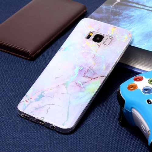 

For Galaxy S8 Pink Gold Marble Pattern Soft Protective Back Cover Case