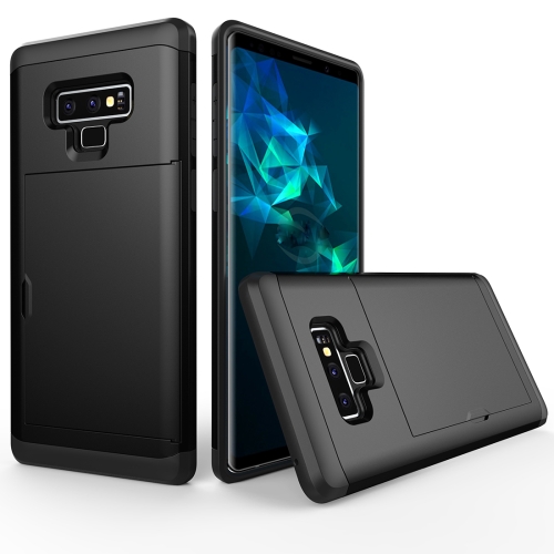 

Shockproof Rugged Armor Protective Case for Galaxy Note 9, with Card Slot(Black)