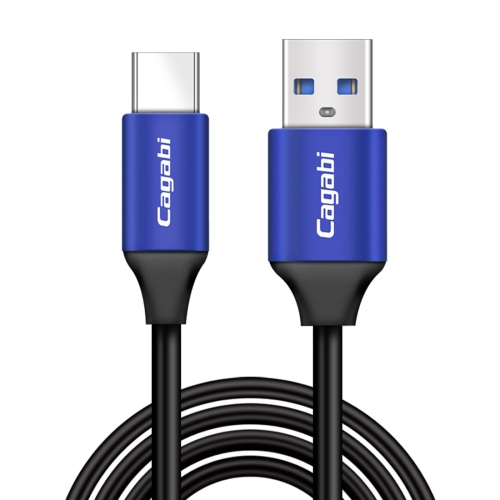 

Cagabi T2 1m 2.4A Aviation Aluminum Alloy + TPE USB to USB-C / Type-C Data Sync Fast Charging Cable, for Samsung Galaxy S8 & S8 + / LG G6 / Huawei P10 & P10 Plus / Oneplus 5 and other Smartphones