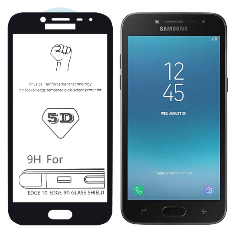 

9H 5D Full Glue Full Screen Tempered Glass Film for Galaxy J2 Pro (2018)