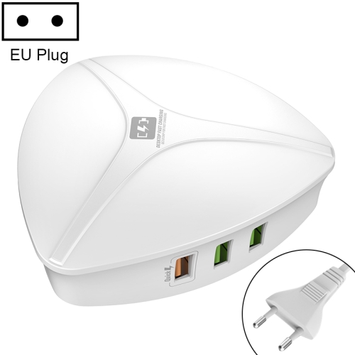 

LDNIO A6801 6 x USB Ports QC3.0 Smart Travel Charger, EU Plug