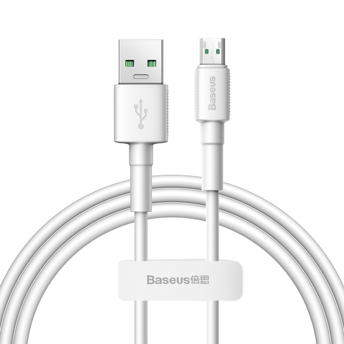 

Baseus CAMSW-D02 Mini White 1m 4A USB to Micro USB Quick Charge Data Cable(White)