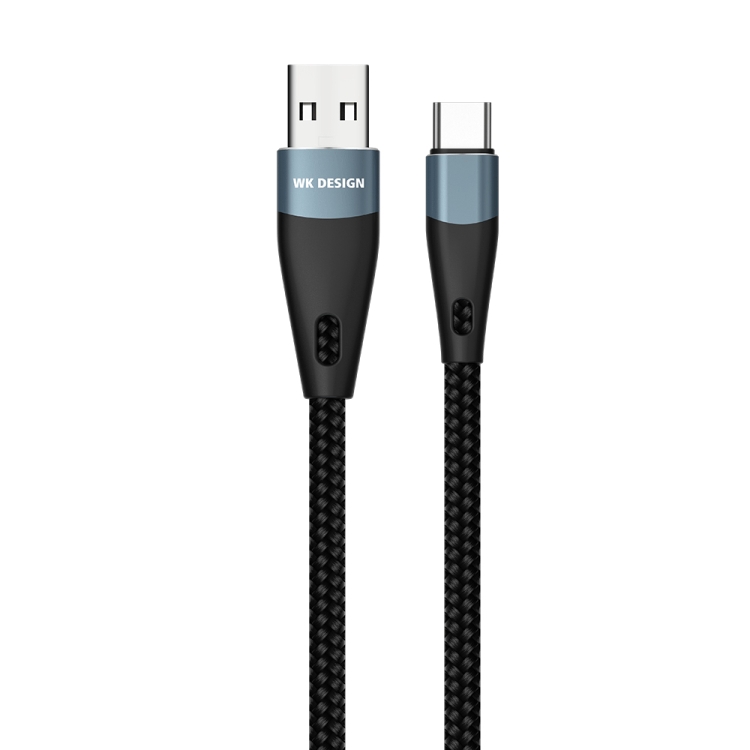 

WK WDC-079 1m 2.4A Output USB to USB-C / Type-C High Fibre Braided Data Sync Charging Cable
