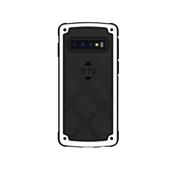 

Shockproof PC + TPU Case for Galaxy S10+ (White)