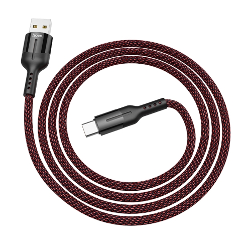 

HOCO U68 5A USB to USB-C / Type-C Interface Gusto Flash Charging Data Cable, Length: 1.2m(Black)