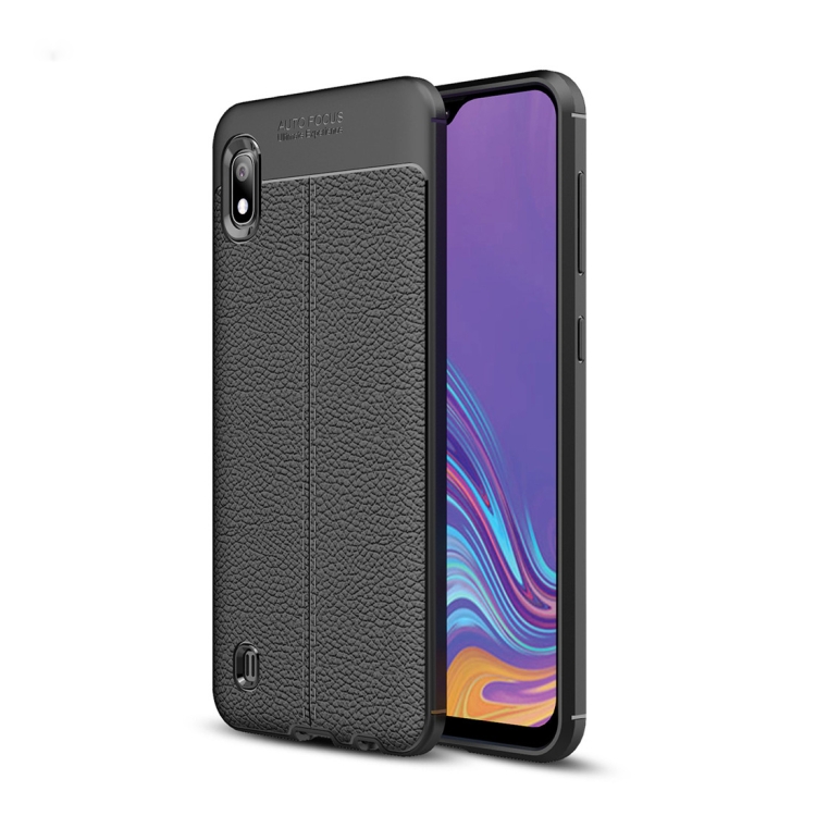 

Litchi Texture TPU Shockproof Case for Galaxy A10(Black)