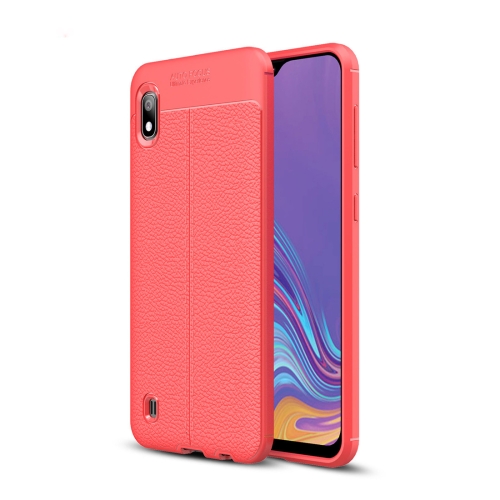 

Litchi Texture TPU Shockproof Case for Galaxy A10(Red)