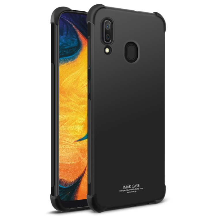 

IMAK All-inclusive Shockproof Airbag TPU Case for Galaxy A20 / Galaxy A30, with Screen Protector(Black)