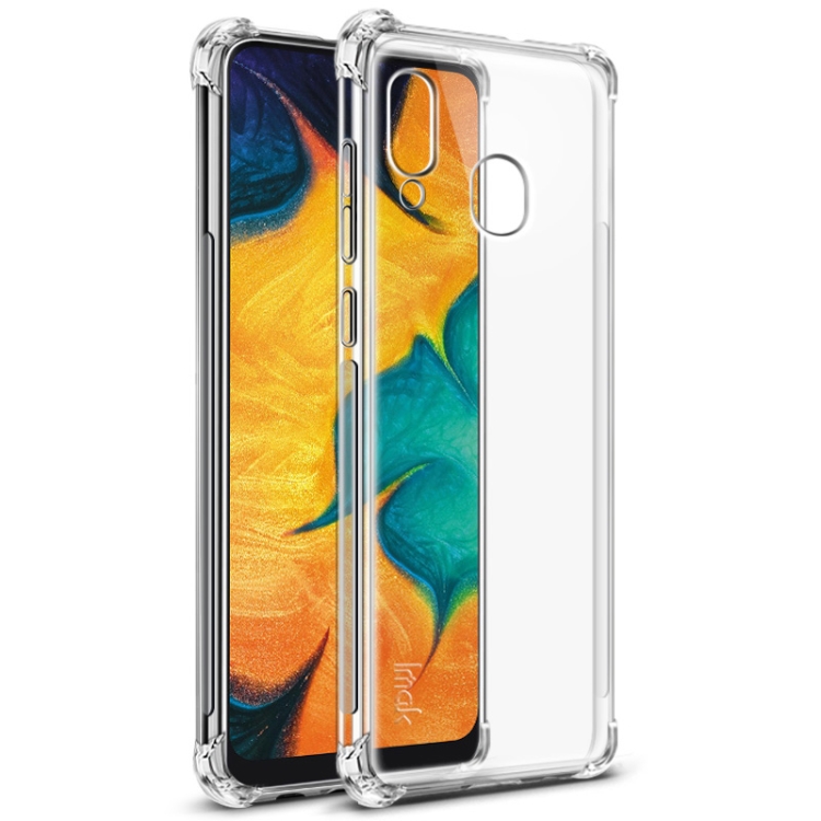 

IMAK All-inclusive Shockproof Airbag TPU Case for Galaxy A20 / Galaxy A30, with Screen Protector(Transparent)