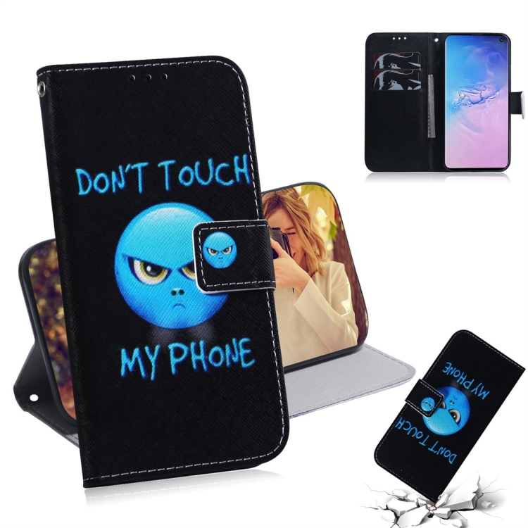 

Anger Pattern Coloured Drawing Horizontal Flip Leather Case for Galaxy S10, with Holder & Card Slots & Wallet