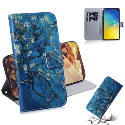 

Apricot Flower Pattern Coloured Drawing Horizontal Flip Leather Case for Galaxy S10 E, with Holder & Card Slots & Wallet