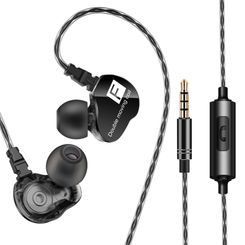 

QKZ CK9 HiFi In-ear Four Unit Sports Music Headphones (Black)