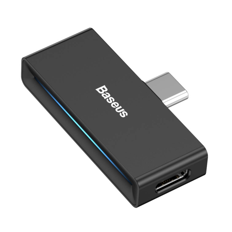 

Baseus CATL57-01 USB-C / Type-C Male to USB-C / Type-C QC / PD Fast Charging Female + 3.5mm Female Audio Adapter, Support Charging / Call / Listen to Songs / Wire Control(Black)