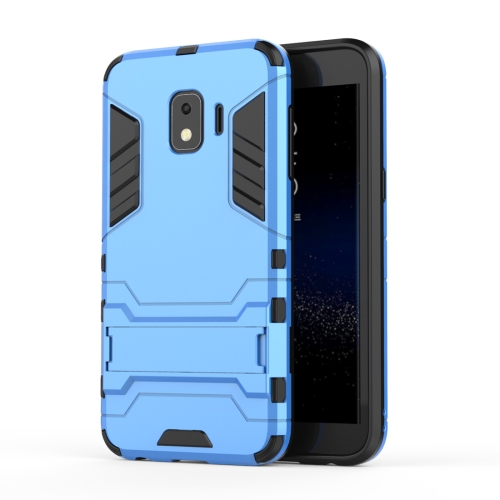 

Shockproof PC + TPU Case for Galaxy J2 Core, with Holder (Blue)
