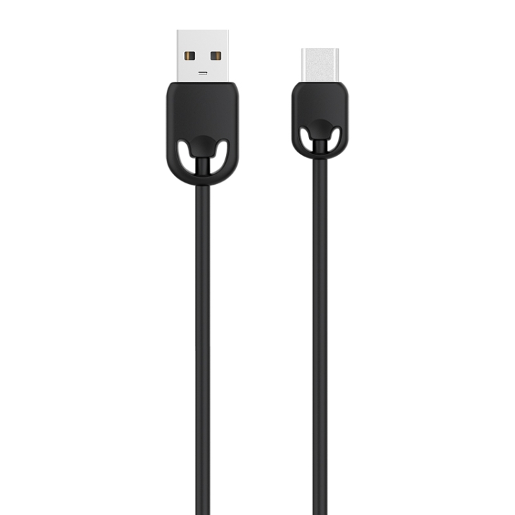 

KIVEE KV-CH044 2.1A Type-C / USB-C to USB Silicone Charging Data Cable, Length: 1m (Black)