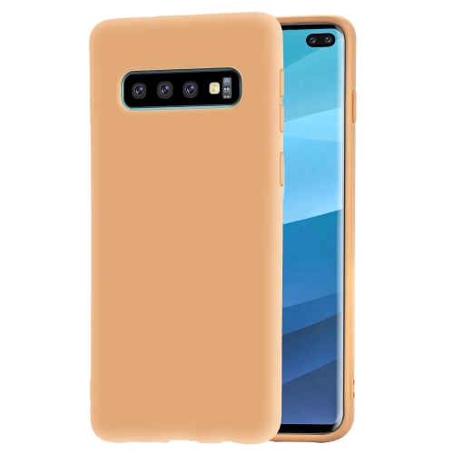 

Frosted Soft TPU Protective Case for Galaxy S10+(Yellow)