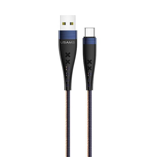 

USAMS US-SJ250 U11 USB-C / Type-C High Swing Data Cable, Length: 1.2m(Blue)