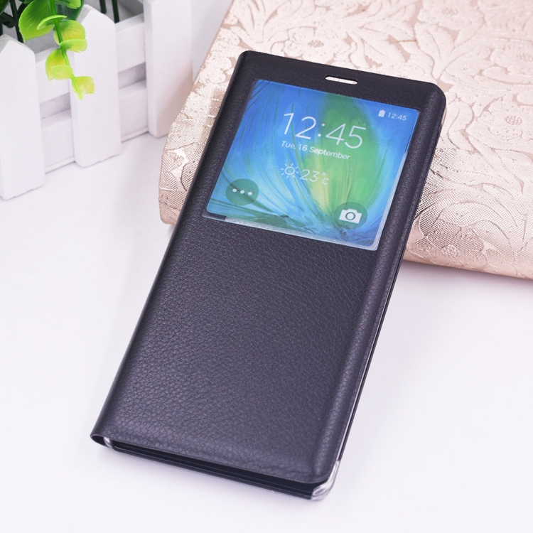 

For Galaxy Note 8 PU+PC Horizontal Flip Leather Case with Call Display ID (Black)
