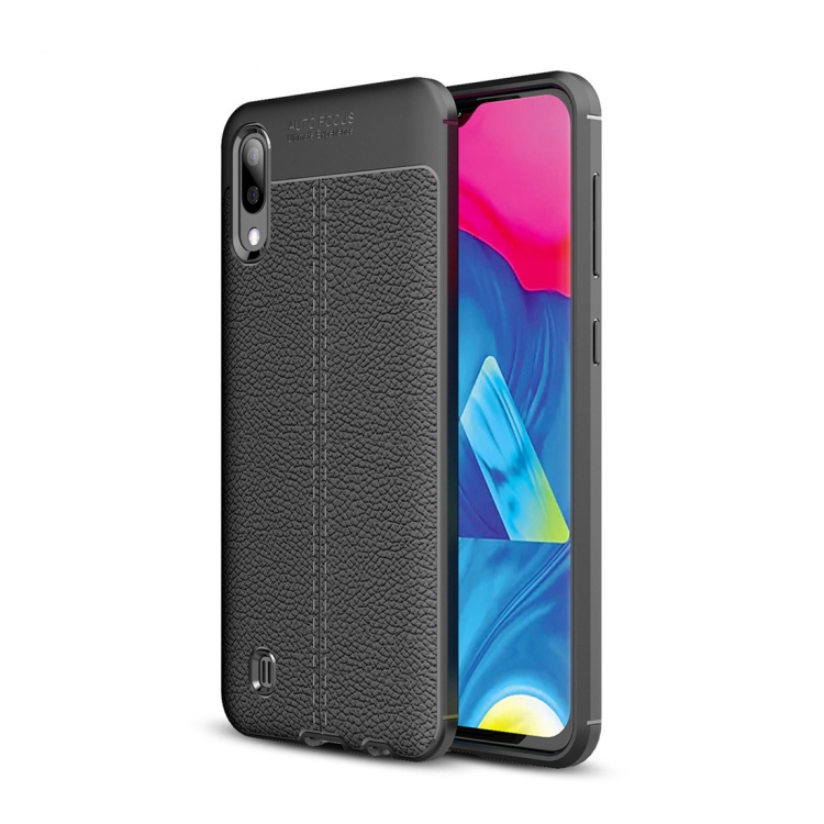

Litchi Texture TPU Shockproof Case for Galaxy M10(Black)