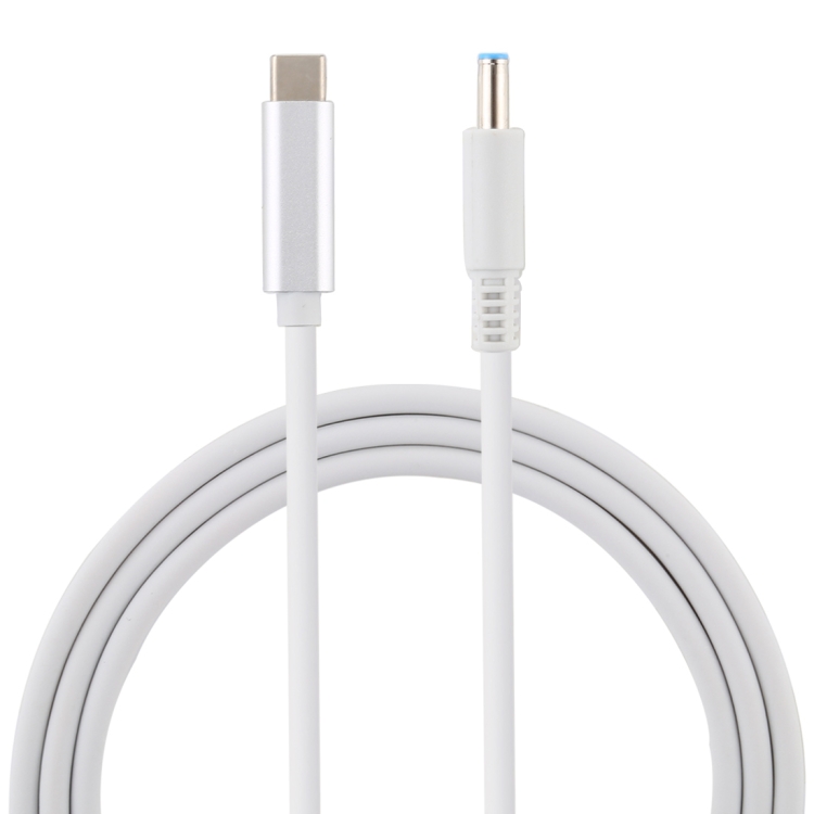 

USB-C / Type-C to 4.5 x 3.0mm Laptop Power Charging Cable, Cable Length: about 1.5m(White)