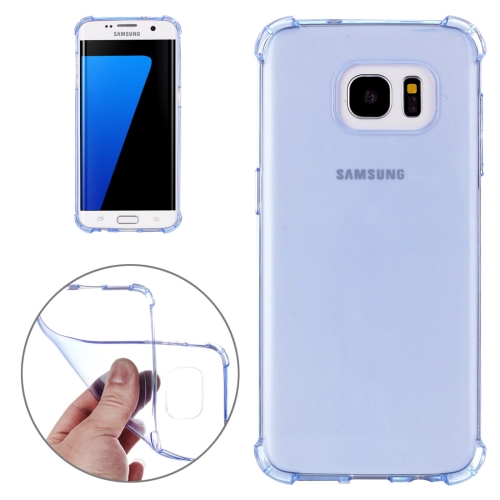 

For Galaxy S7 Edge / G935 Shock-resistant Cushion TPU Protective Case (Blue)