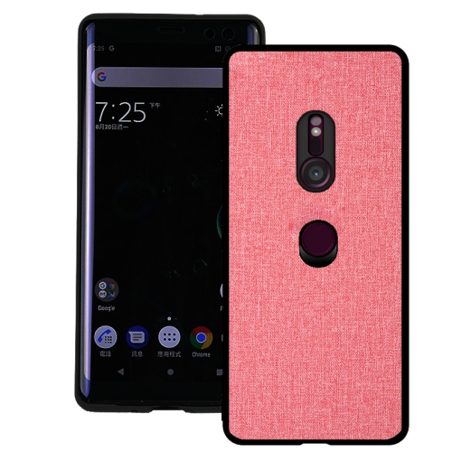 

Shockproof Cloth Texture PC+ TPU Protective Case for Sony Xperia XZ3 (Pink)