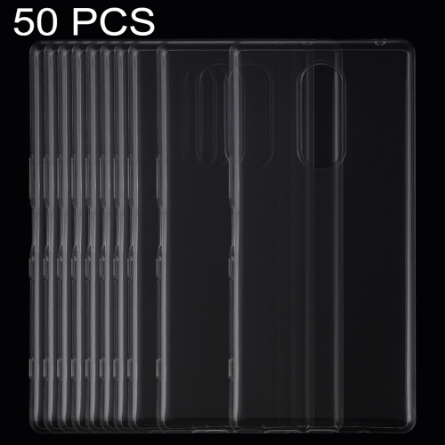 

50 PCS 0.75mm Ultrathin Transparent TPU Soft Protective Case for Sony Xperia 1 / Xperia XZ4