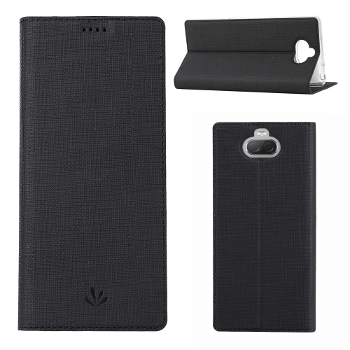 

ViLi DMX Multifunctional Horizontal Flip Leather Case for Sony Xperia 10 Plus, with Card Slot & Holder (Black)