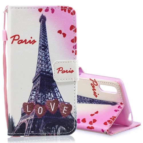 

Love Tower Pattern Horizontal Flip Leather Case for Sony Xperia L3, with Holder & Card Slots & Wallet