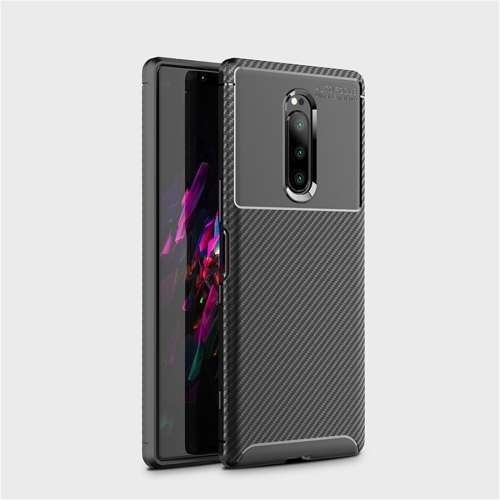 

Carbon Fiber Texture Shockproof TPU Case for Sony Xperia XZ4 (Black)