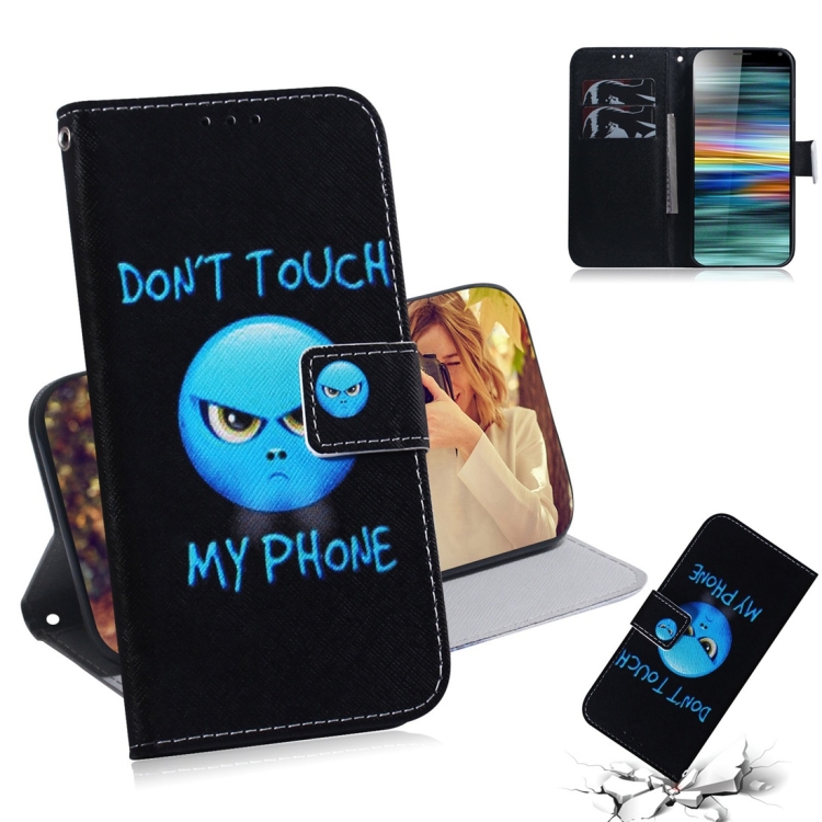 

Anger Pattern Coloured Drawing Horizontal Flip Leather Case for Sony Xperia 10, with Holder & Card Slots & Wallet