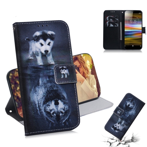 

Wolf and Dog Pattern Coloured Drawing Horizontal Flip Leather Case for Sony Xperia L3, with Holder & Card Slots & Wallet