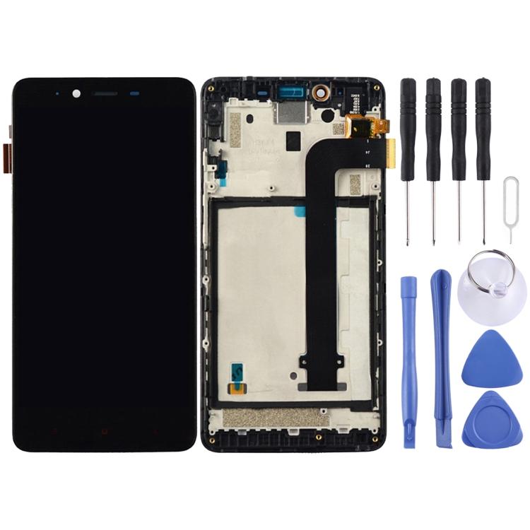 

For Xiaomi Redmi Note 2 LCD Screen and Digitizer Full Assembly with Frame(Black)