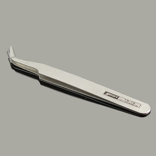 

Gooi TS-15 Steel Bend Tweezers(Silver)