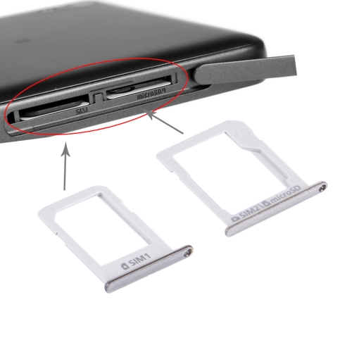 

SIM Card Tray + Micro SD / SIM Card Tray for Galaxy E5 (Dual SIM Version)(Silver)