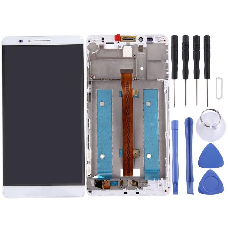 

For Huawei Mate 7 LCD Screen and Digitizer Full Assembly with Frame(White)