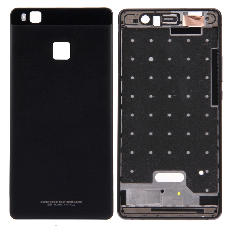 

For Huawei P9 Lite Battery Back Cover + Front Housing LCD Frame Bezel Plate(Black)