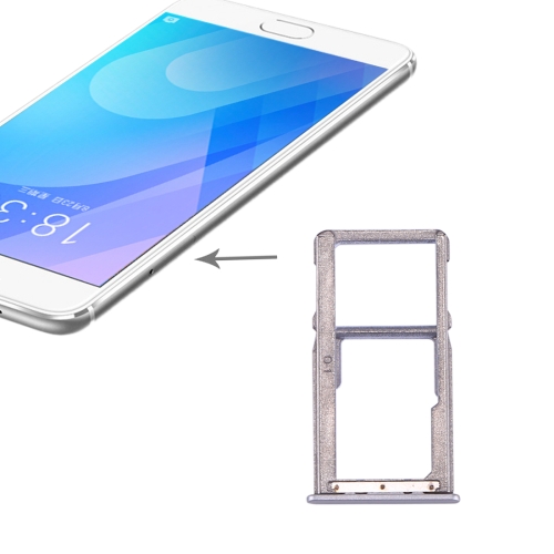 

SIM Card Tray for Meizu M6 Note(Silver)