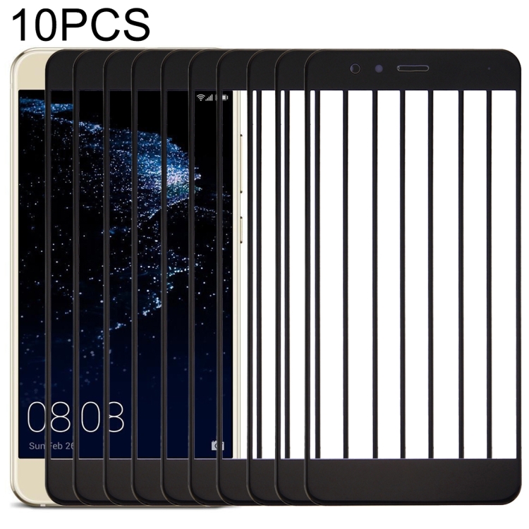 

10 PCS for Huawei P10 lite Front Screen Outer Glass Lens(Black)