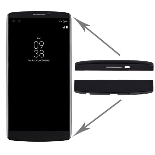 

Front Housing Cover (Top + Bottom) with Adhesive for LG V10(Black)
