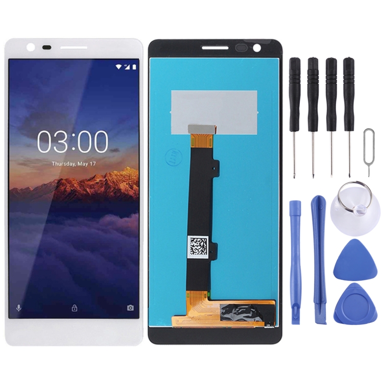 

LCD Screen and Digitizer Full Assembly for Nokia 3.1(White)