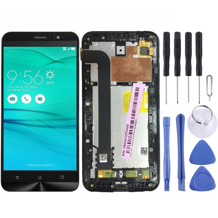 

LCD Screen and Digitizer Full Assembly with Frame for Asus Zenfone GO ZB552KL X007D(Black)