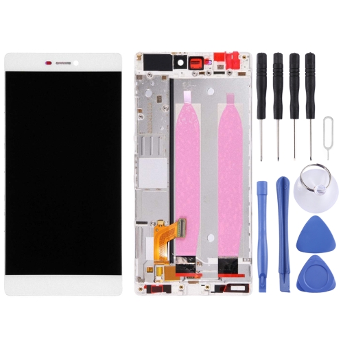

For Huawei P8 LCD Screen and Digitizer Full Assembly with Frame(White)