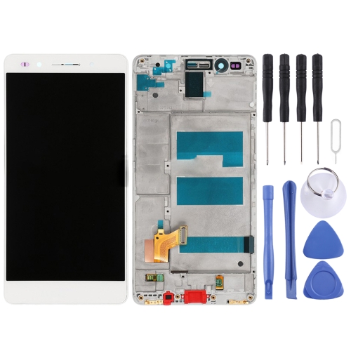 

For Huawei Honor 7 LCD Screen and Digitizer Full Assembly with Frame(White)