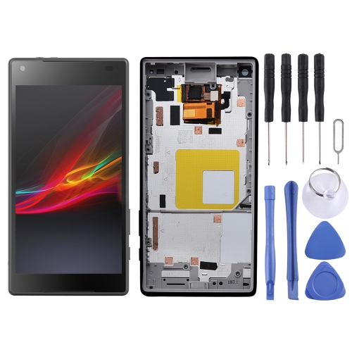 

LCD Screen and Digitizer Full Assembly with Frame for Sony Xperia Z5 Compact / E5803 / E5823 / Z5 mini(Black)