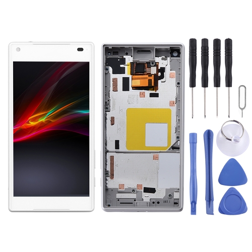

LCD Screen and Digitizer Full Assembly with Frame for Sony Xperia Z5 Compact / E5803 / E5823 / Z5 mini(White)