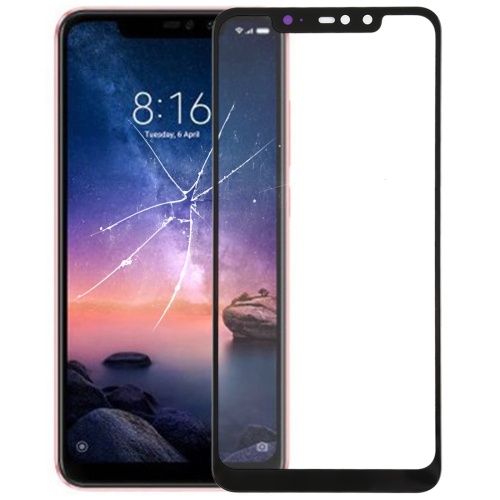 

Front Screen Outer Glass Lens for Xiaomi Redmi Note 6 Pro(Black)