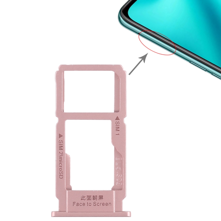 

SIM Card Tray + SIM Card Tray / Micro SD Card Tray for OPPO R11 Plus(Rose Gold)